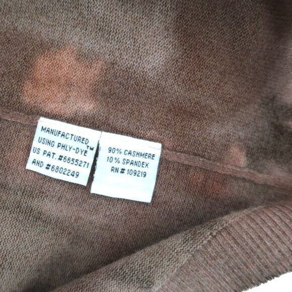 MARIKA CHARLES tie dye print Cashmere sweater & scarf sz 2 M - Picture 7 of 7